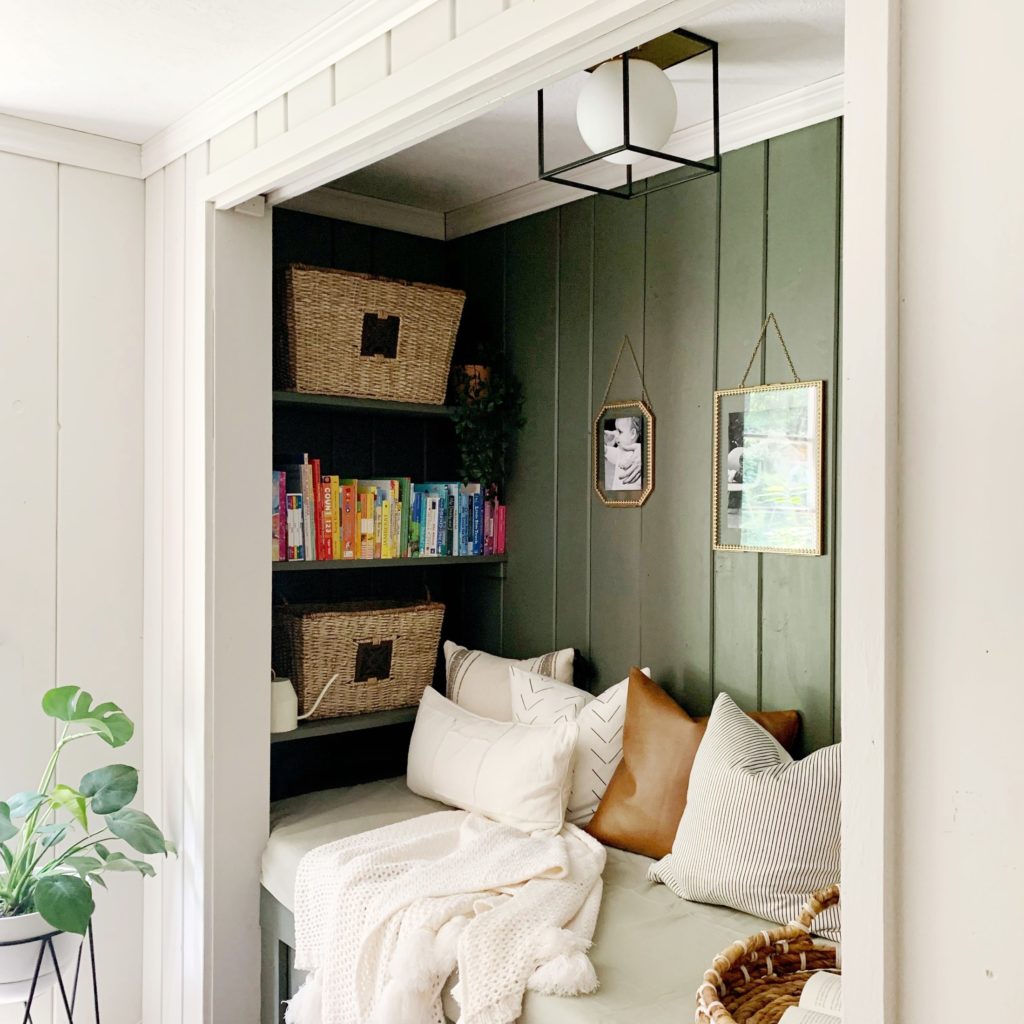 A book nook is a great space-saving option to create your own quiet haven