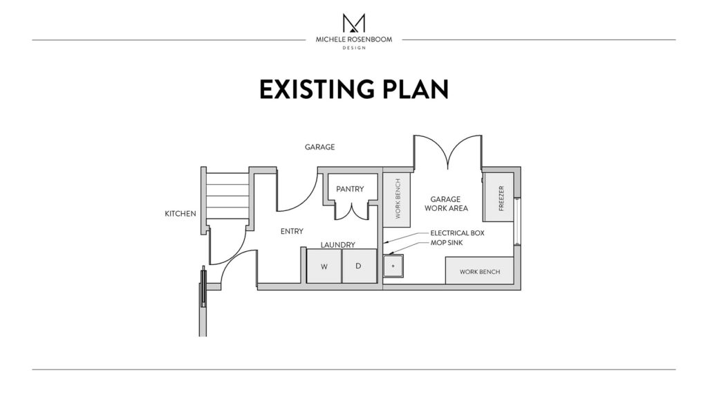 The Existing Space plan BEFORE