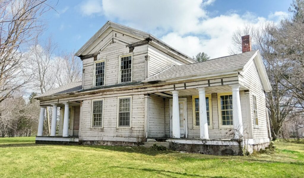 Historic Indiana Greek Revival farmhouse